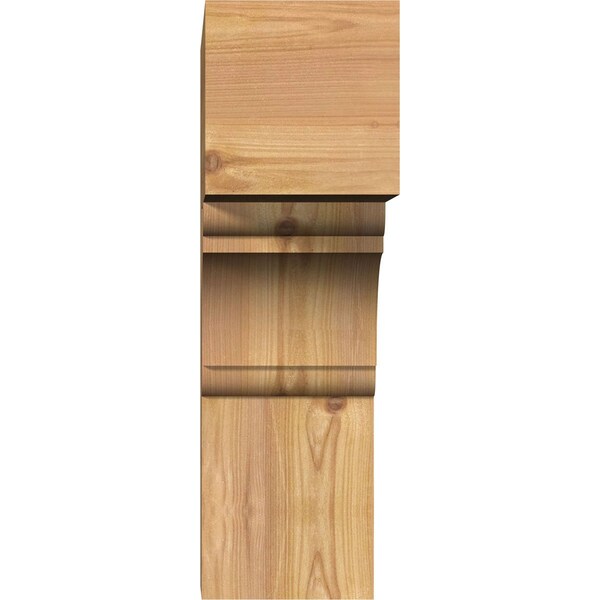 Olympic Block Smooth Bracket, Western Red Cedar, 5 1/2W X 18D X 18H